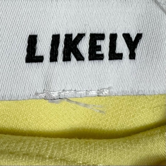 Likely Manhattan Bodycon Mini Dress Bright Yellow size 0 - Picture 6 of 7